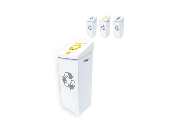 PAPELERA KARTO SELECTIVA PARA ENVASES 90 LT. 36x30x98 cm.