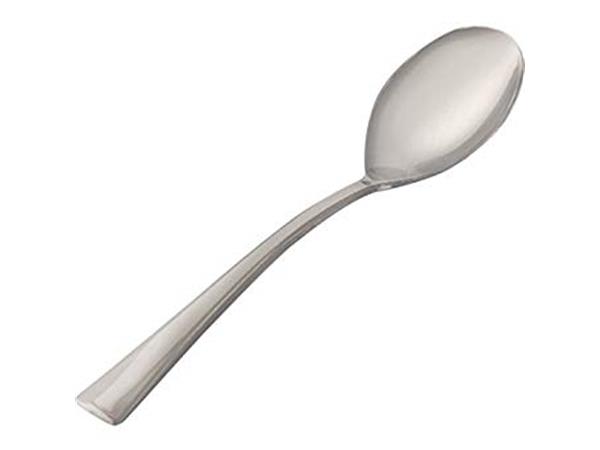 163112 CJ. 800 UNDS. CUCHARILLA FLAIR13 CM PS PLATA METALIZADO